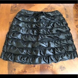 Hanna Andersson Ruched Black Skirt Sz 8 (130)